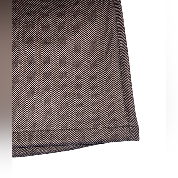 French Kiss Striped Zip Up Mini Skirt. Size:S Color: Brown - Picture 6 of 7